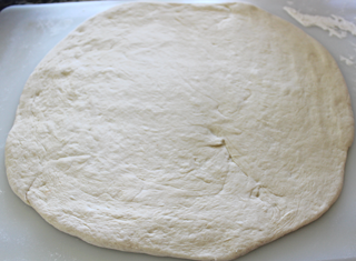 Rolled Pizza dough